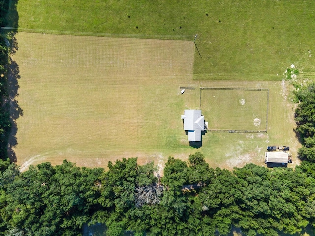 drone / aerial view featuring a rural view