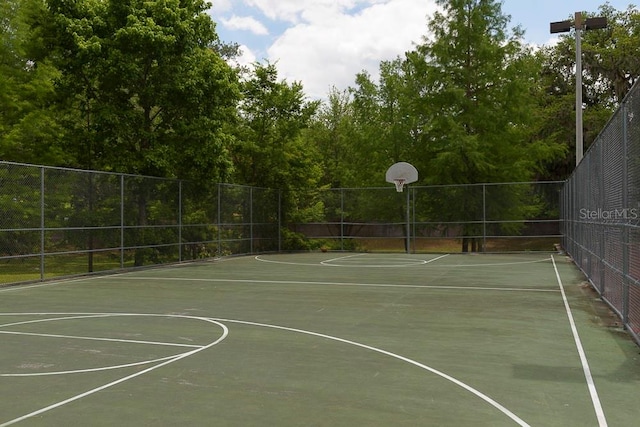 view of sport court