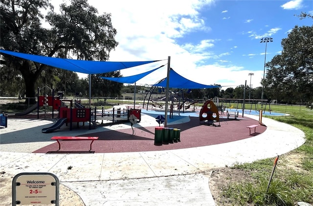 view of play area