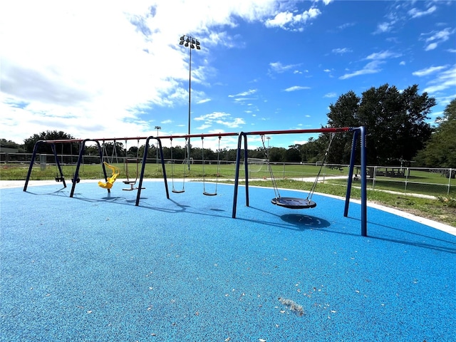 view of jungle gym