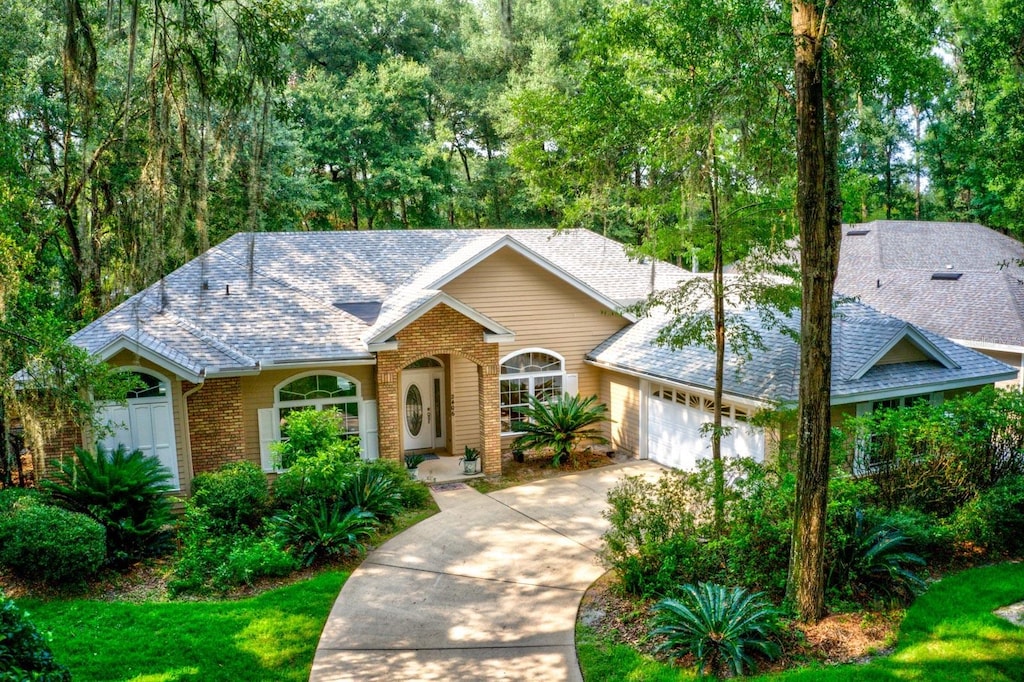 ranch-style house with a garage