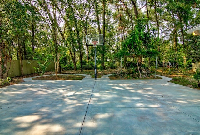 view of sport court