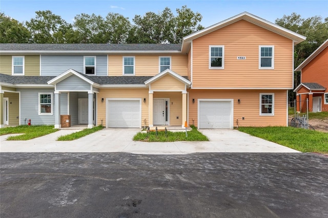 view of front of house featuring a garage