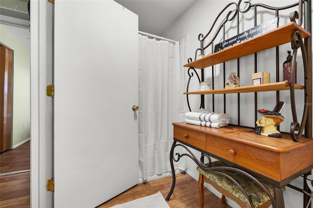 interior space featuring hardwood / wood-style floors