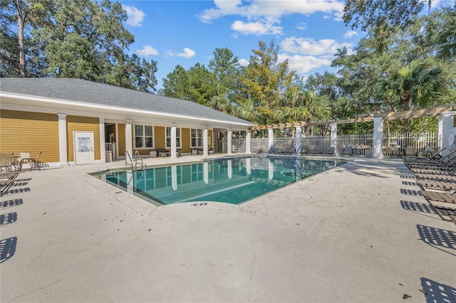 view of pool with a patio