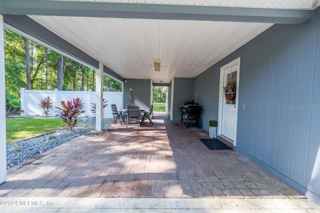 view of patio / terrace with grilling area