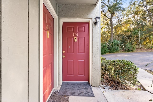 view of entrance to property