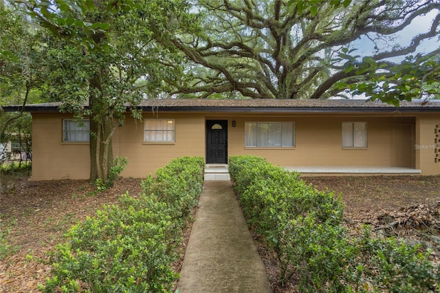 view of ranch-style house