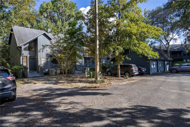 view of front of house with central AC