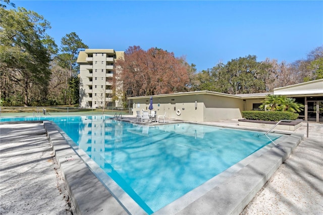 view of pool with a patio area