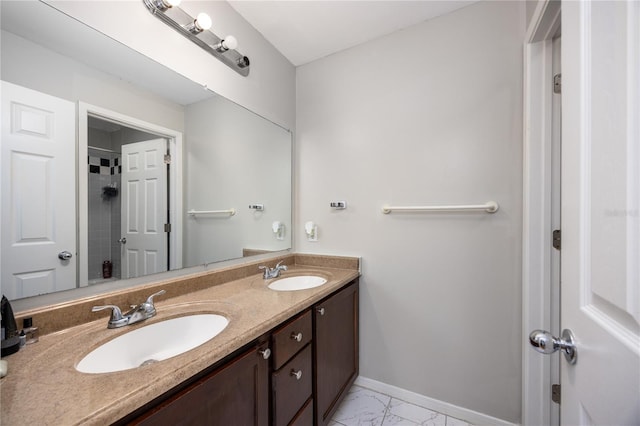 bathroom with vanity