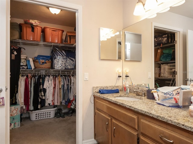 bathroom featuring vanity