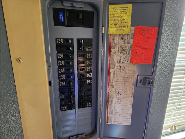 utility room with electric panel