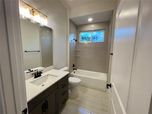 840 SW 144th Dr, Newberry, FL 32669 - full bath featuring toilet, vanity, and shower / tub combination