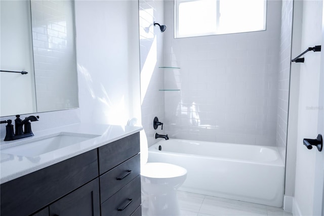 840 SW 144th Dr, Newberry, FL 32669 - full bath featuring vanity, shower / washtub combination, and toilet