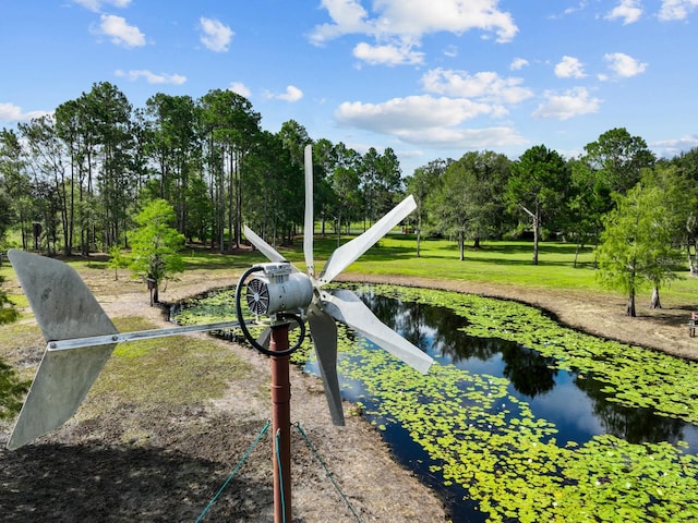 view of property's community featuring a water view