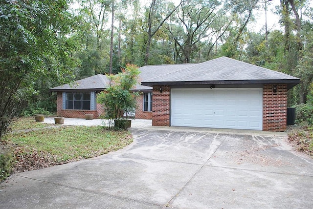 ranch-style house with a garage