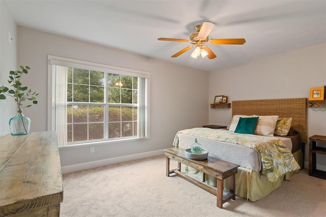 6225 NW 105th Ave, Alachua, FL 32615 - bedroom featuring baseboards, carpet, and ceiling fan