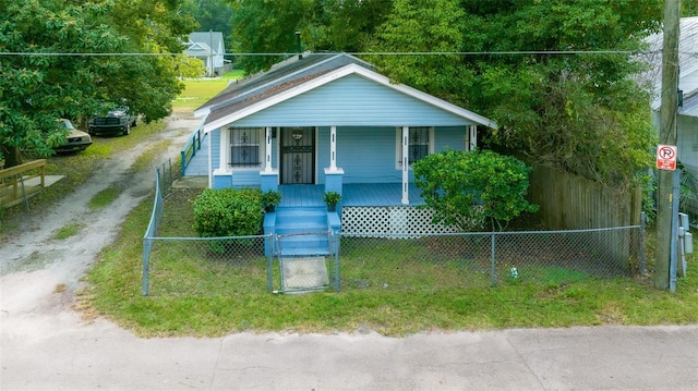 bungalow with covered porch