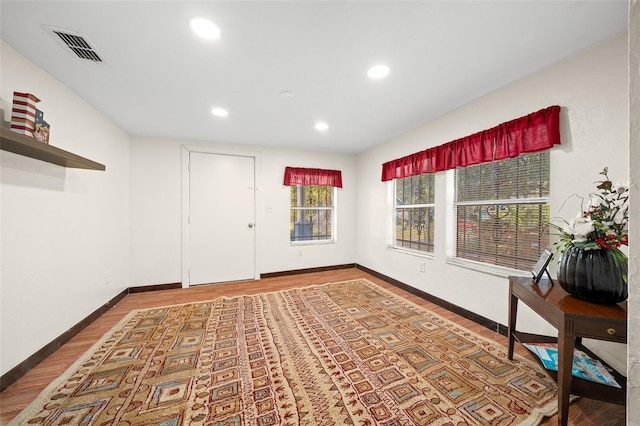 interior space featuring hardwood / wood-style flooring