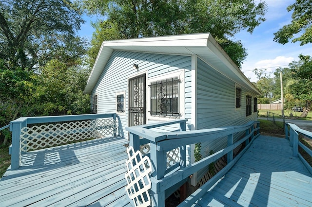 view of deck