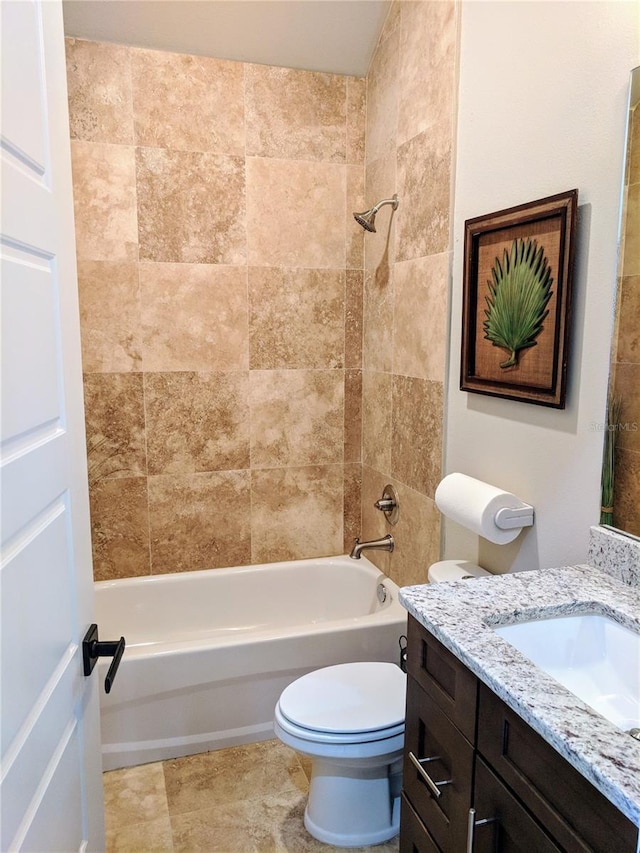 6475 SW 74th Dr, Gainesville, FL 32608 - full bathroom with bathing tub / shower combination, toilet, and vanity