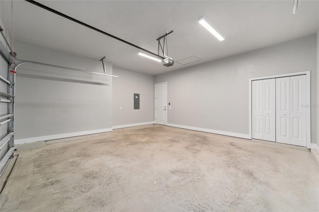 1029 NW 132nd Blvd, Newberry, FL 32669 - garage featuring electric panel and baseboards