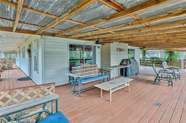 7890 SW 25th Pl, Bell, FL 32619 - view of wooden deck