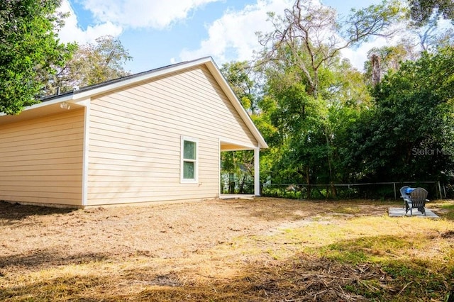 view of side of property