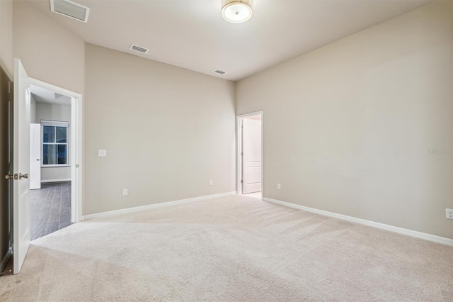 view of carpeted empty room