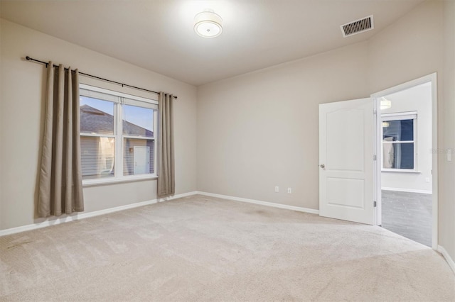 view of carpeted empty room