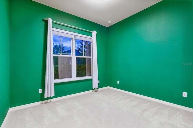 view of carpeted empty room