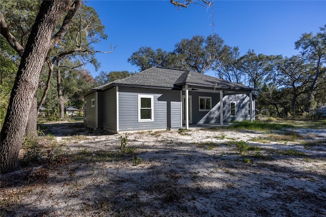 view of rear view of property