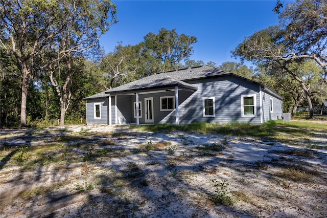 view of rear view of property