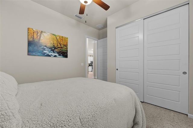 1237 NW 137th Way, Newberry, FL 32669 - bedroom featuring a closet and a ceiling fan