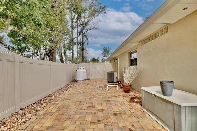 view of patio / terrace featuring cooling unit