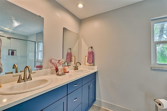 bathroom with vanity