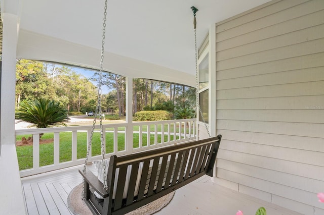 view of sunroom / solarium