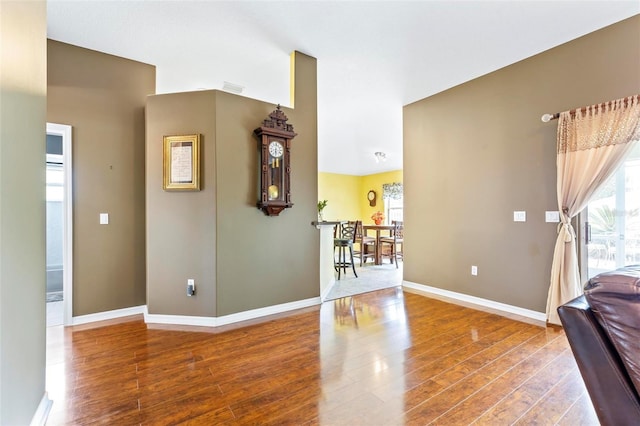 interior space featuring hardwood / wood-style flooring