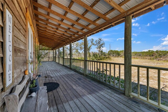 7550 SW 127th Ct, Cedar Key, FL 32625 - view of wooden terrace