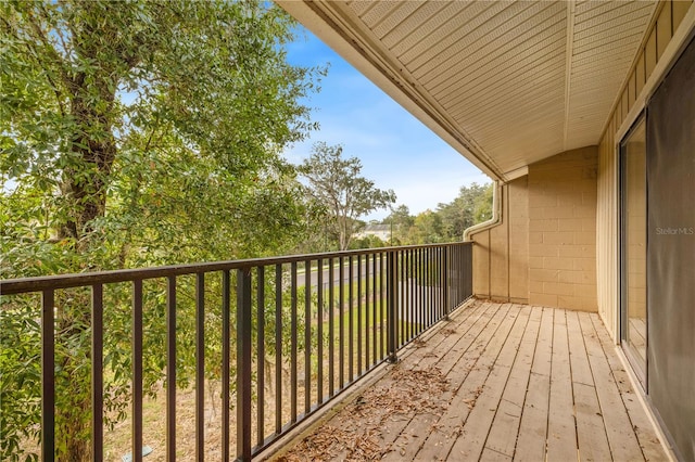 view of balcony