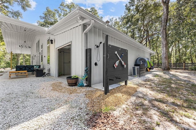 exterior space with central AC unit