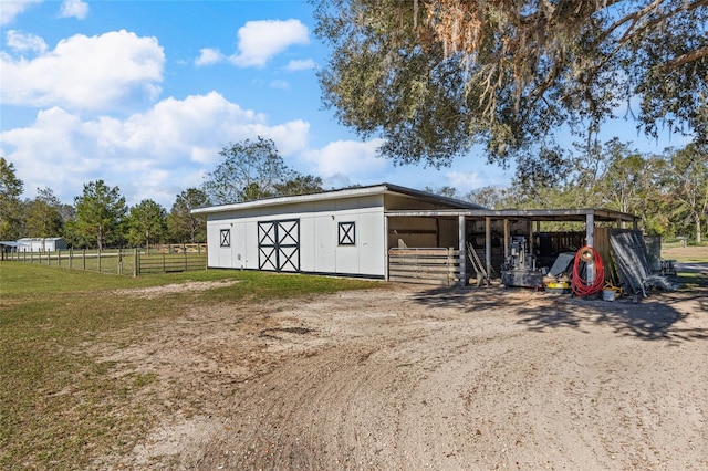 view of outbuilding