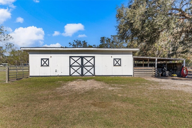 view of outbuilding