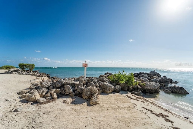 water view with a beach view