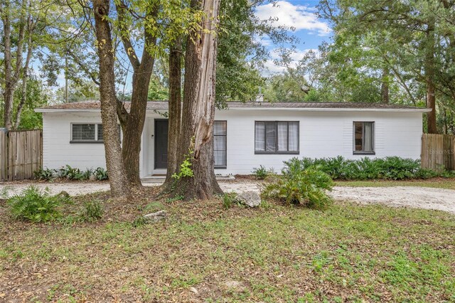 view of ranch-style home