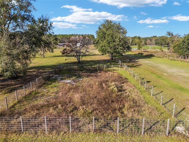 view of yard featuring a rural view