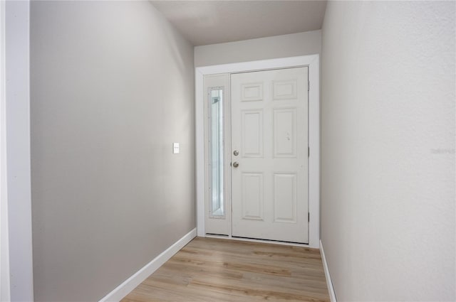 entryway featuring light wood-type flooring