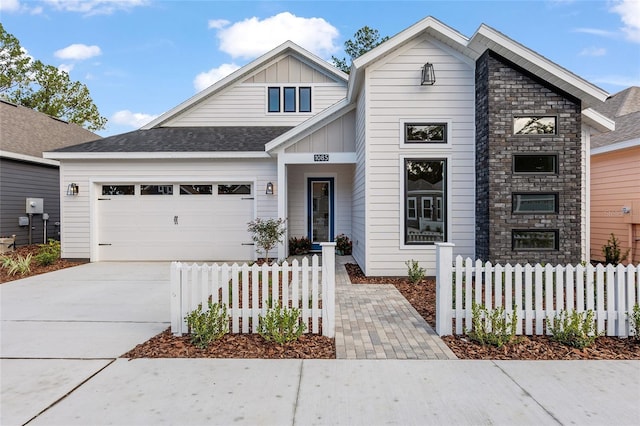 view of front of home featuring a garage