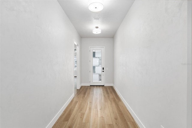 entryway featuring light hardwood / wood-style floors